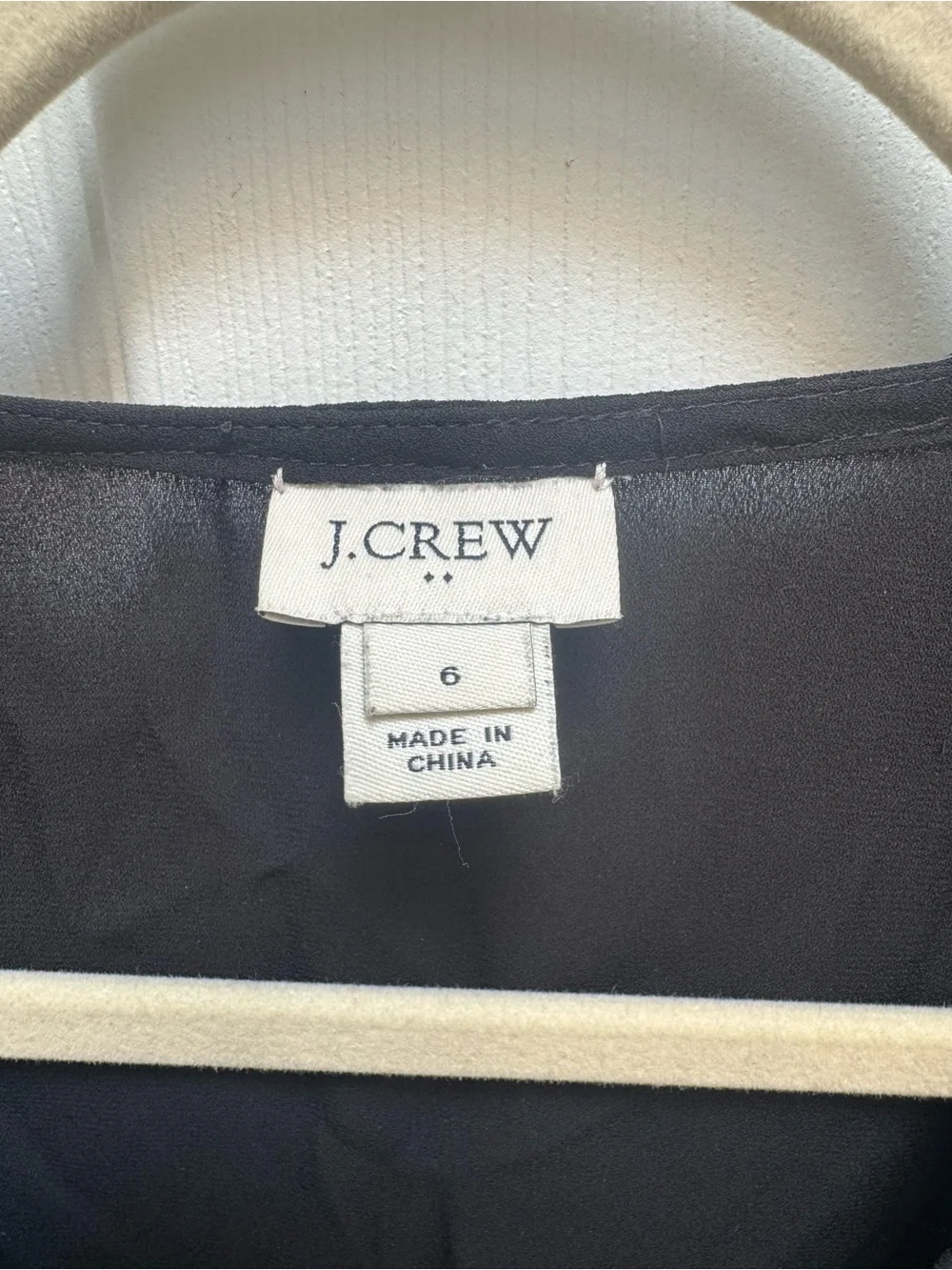 J. Crew Black V-Neck Ruffle Sleeve Chiffon Camisole